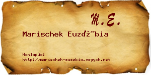 Marischek Euzébia névjegykártya